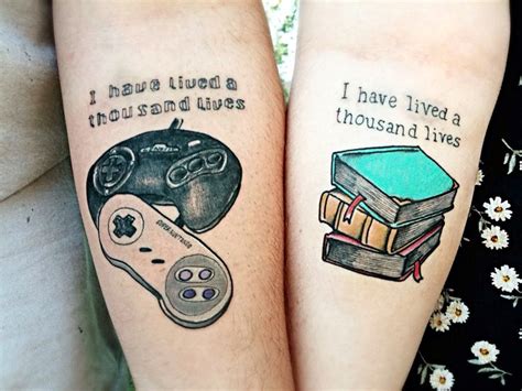 gamer couple tattoos|romantic couple tattoos.